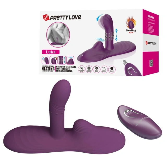 Stymulator Łechtaczki Luka Heating Sit-down Pad Vibrator Pretty Love | 100% ORYGINAŁ| DYSKRETNA PRZESYŁKA